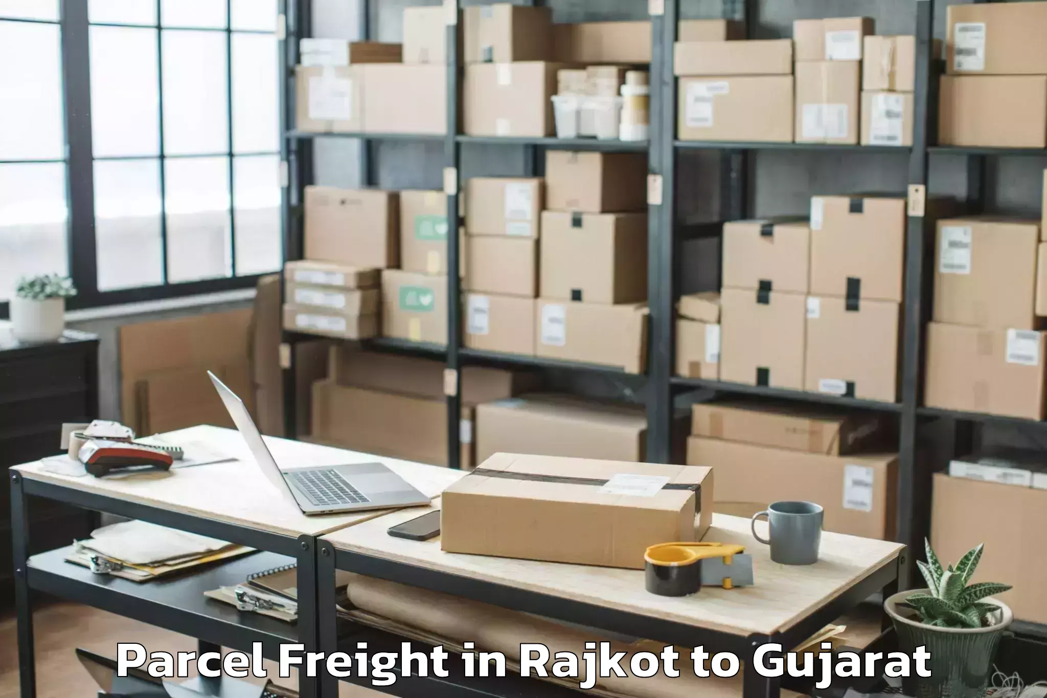 Comprehensive Rajkot to Lakulish Yoga University Ahmed Parcel Freight